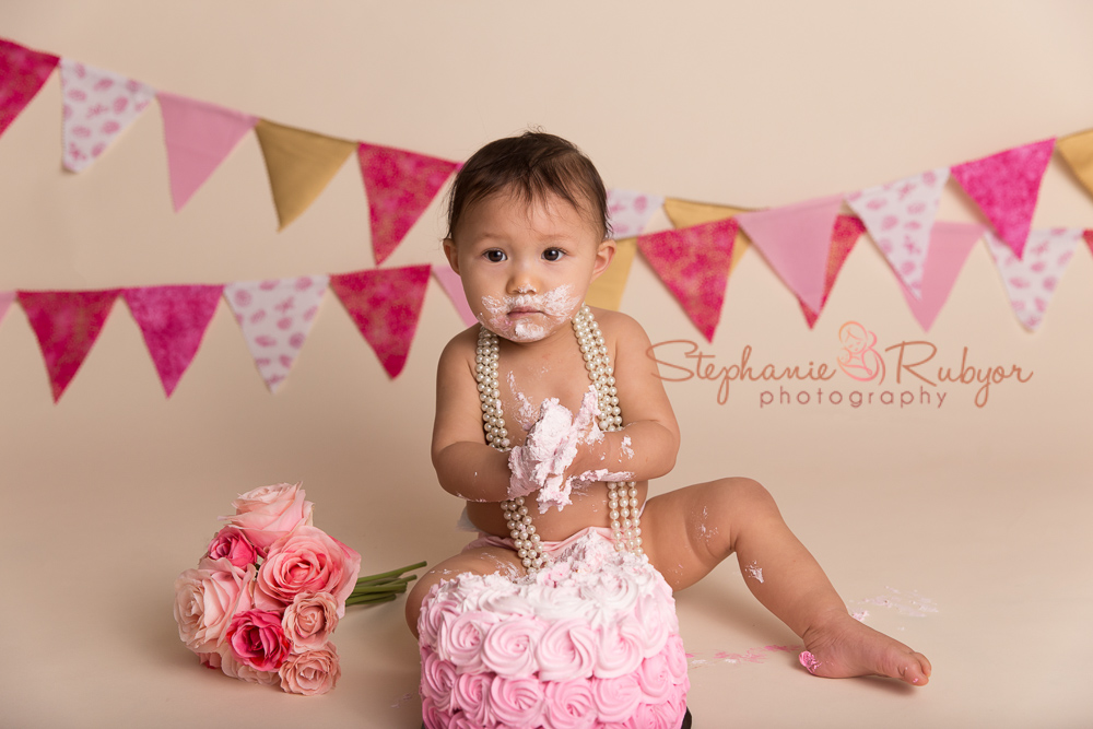 seattle baby photographer, cake smash, child photography