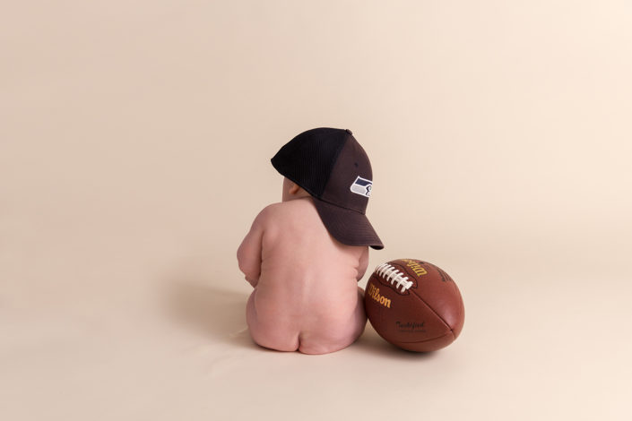 baby and football