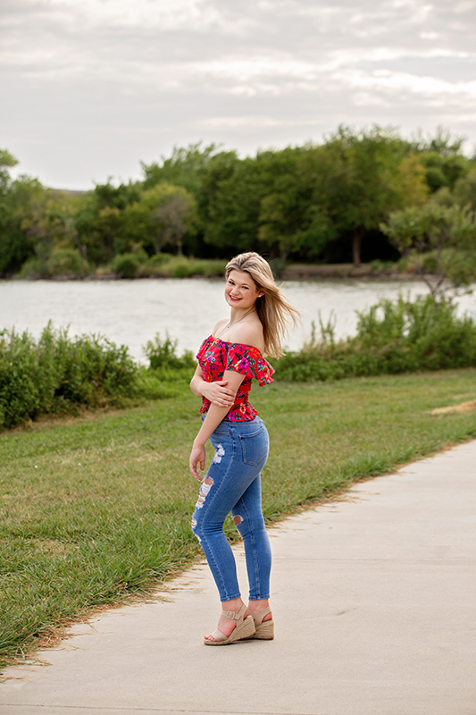 Marine Creek Lake in Fort Worth Texas is a great place for senior pictures. 