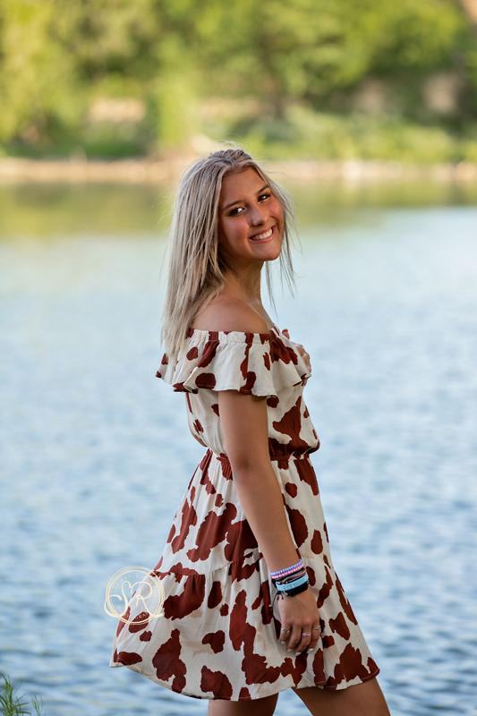 Senior teen having a photo session at Marine Creek Lake in Fort Worth, Texas. 