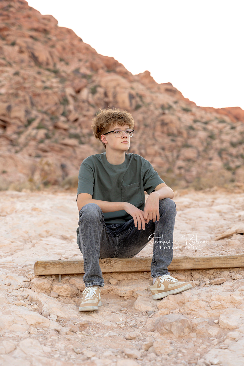A high school senior at Red Rock posing for a Senior photo session by Stephanie Rubyor Photography of Fort Worth, Texas. 