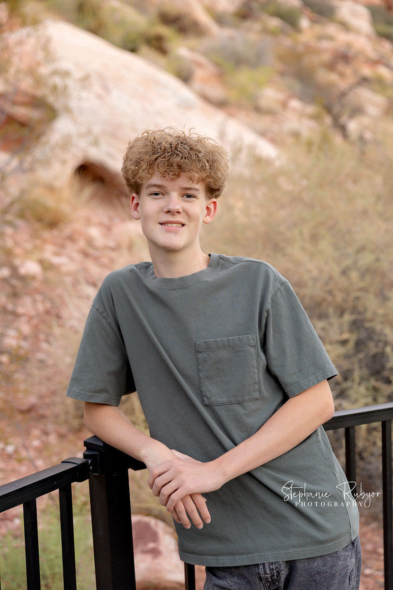 A high school senior at Red Rock posing for a Senior photo session by Stephanie Rubyor Photography of Fort Worth, Texas. 