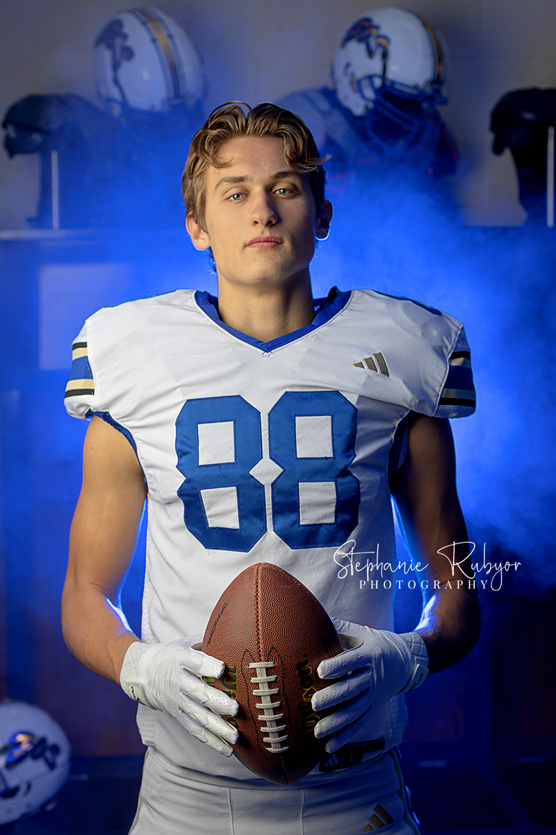 Football sport portraits at Boswell High School in Fort Worth, Texas. 
