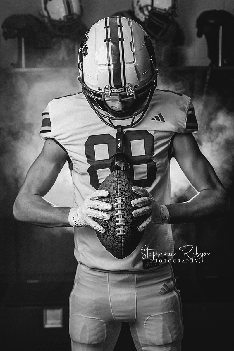 Football sport portraits at Boswell High School in Fort Worth, Texas. 