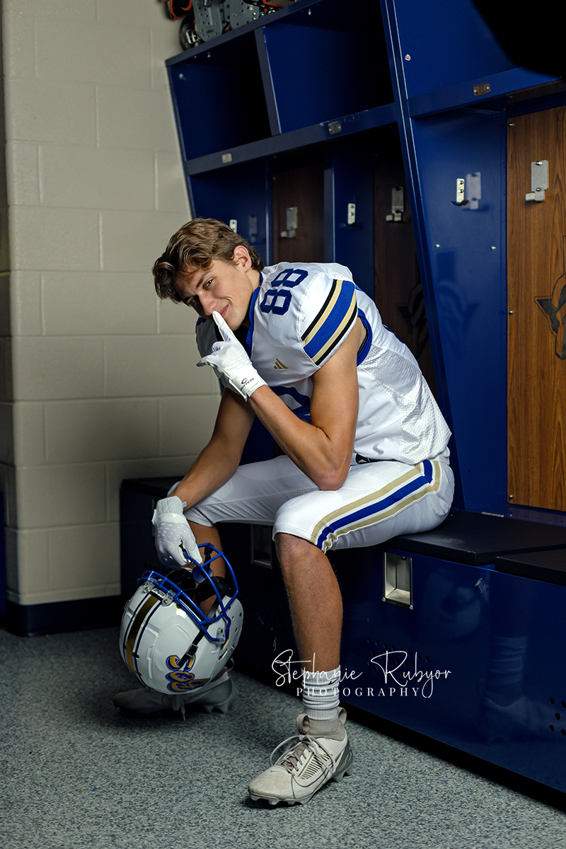 Football sport portraits at Boswell High School in Fort Worth, Texas. 