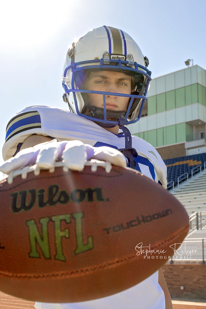 Football sport portraits at Boswell High School in Fort Worth, Texas. 