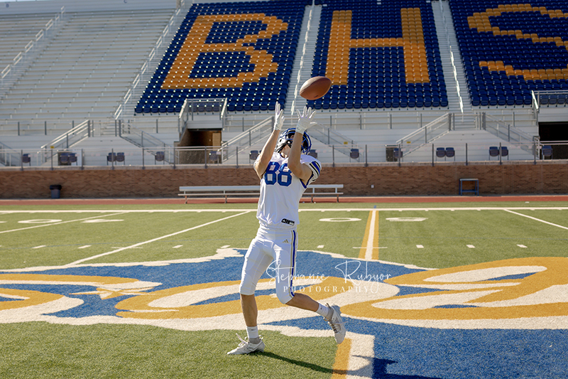 Football sport portraits at Boswell High School in Fort Worth, Texas. 